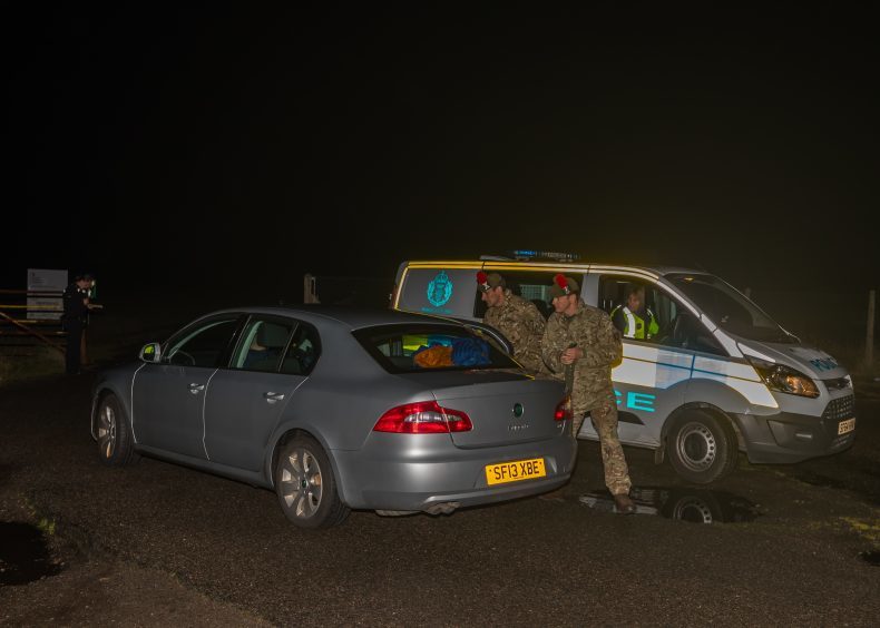 After news spread that a soldier had been killed, Army officers arrived at the scene