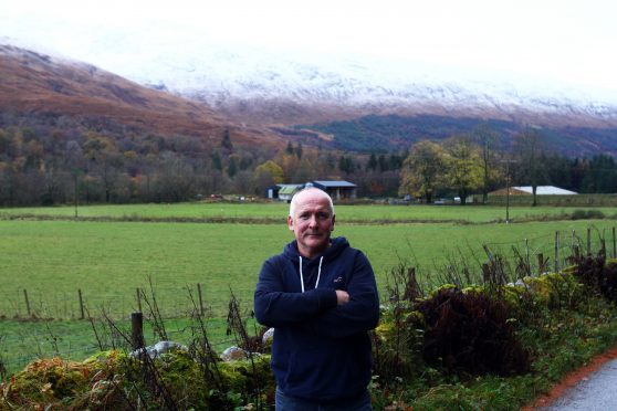 Tony Kersley, local resident and protestor in Glen Creran