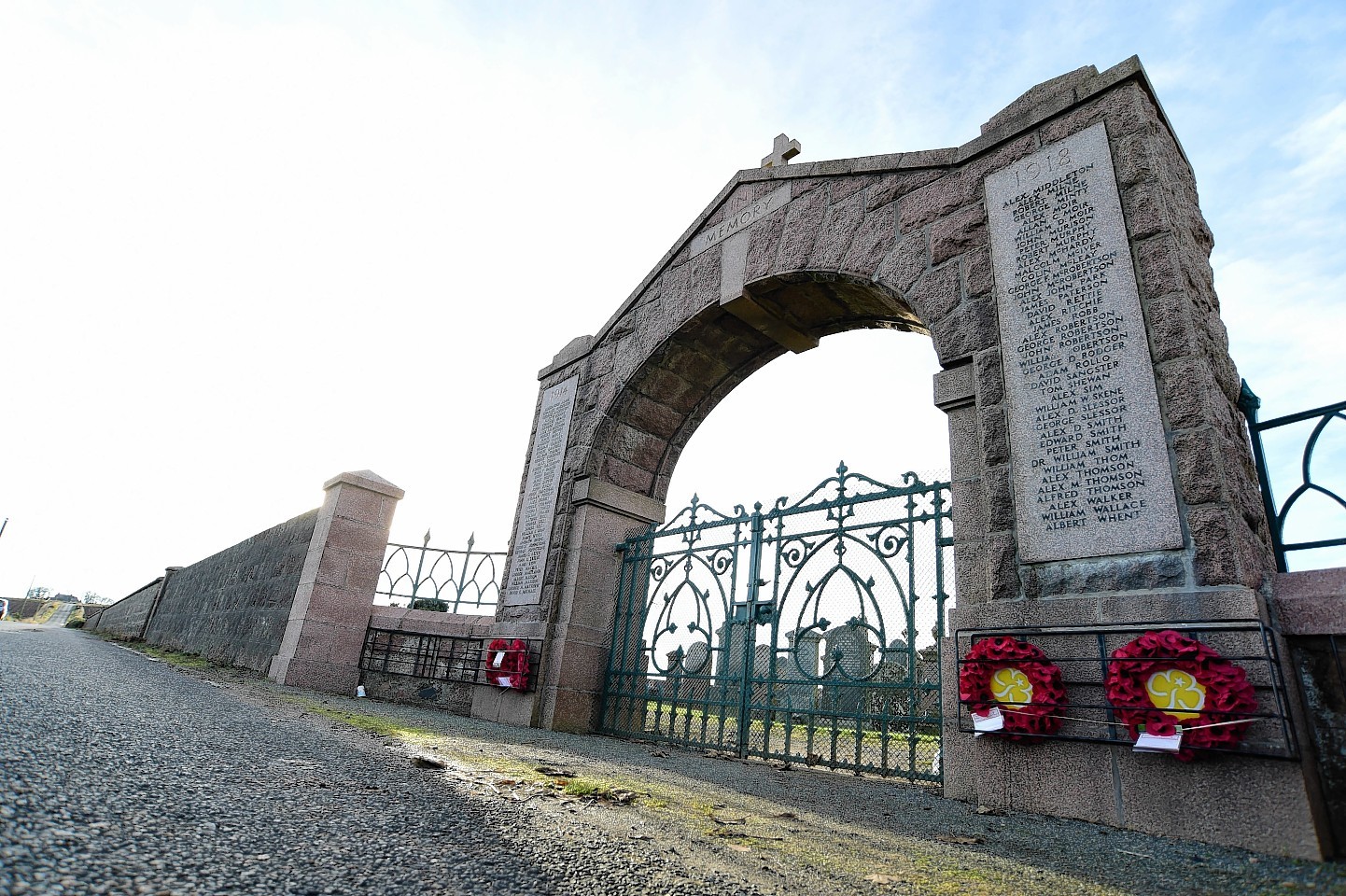 Cruden Bay's war memorial.