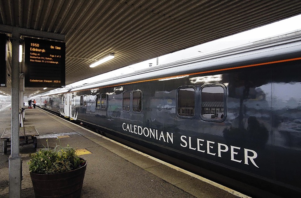 The Caledonian Sleeper at Fort William Station.