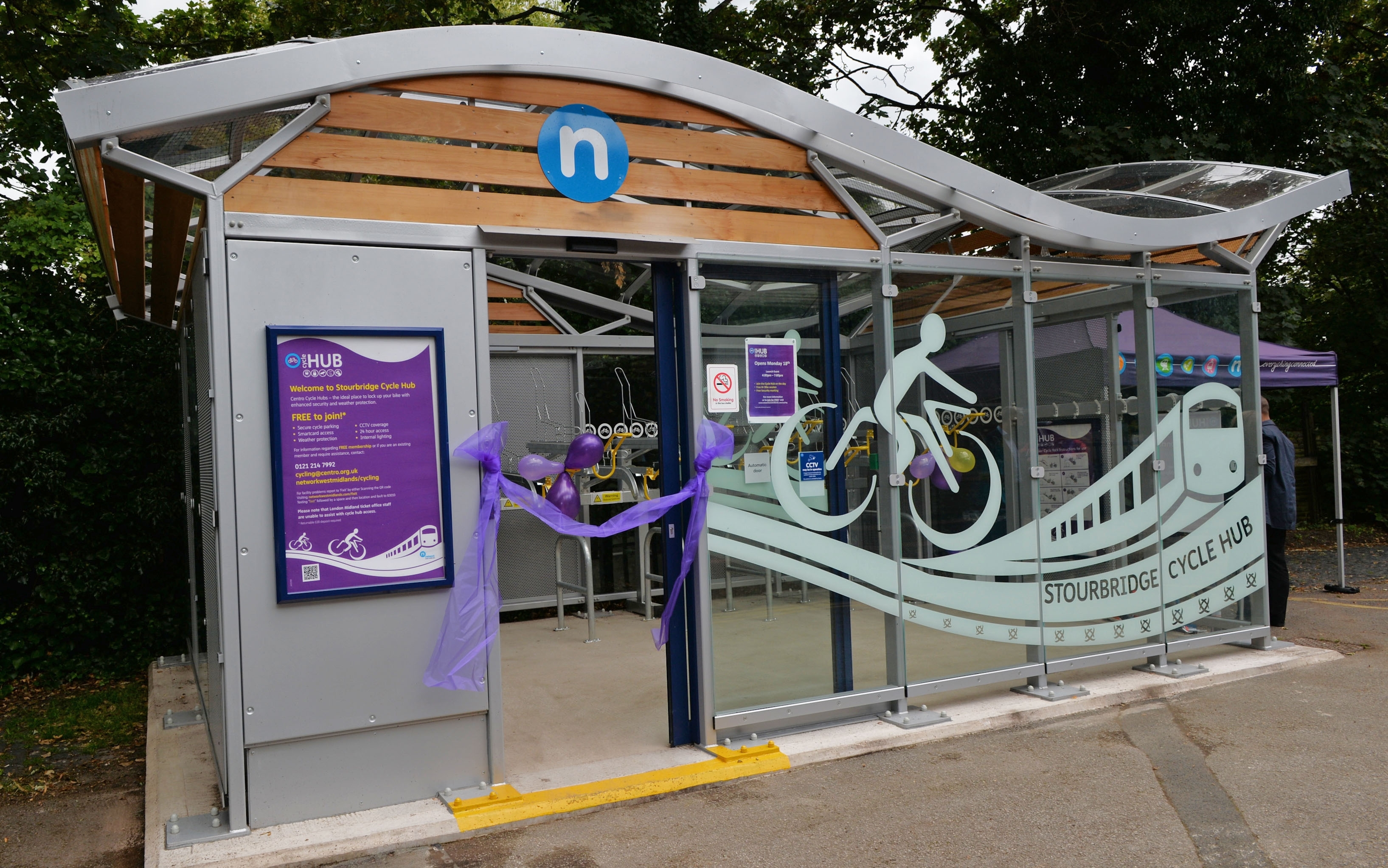 A building like this "cycle hub" in England is being considered for Elgin