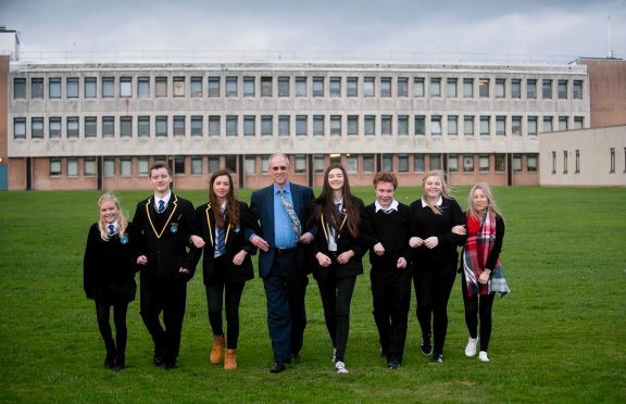 Bob Drysdale has works at Lossiemouth High since it was built, and will still be working there when it is knocked down and replaced.