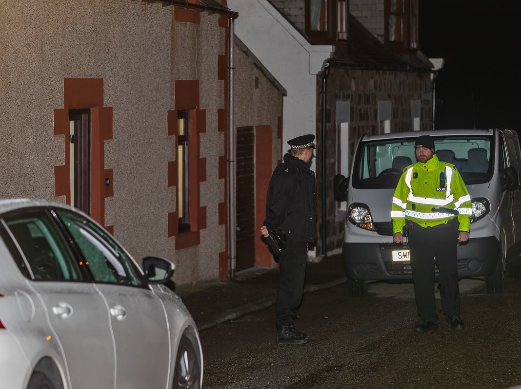 Police are at the scene of an ongoing incident in Moray.