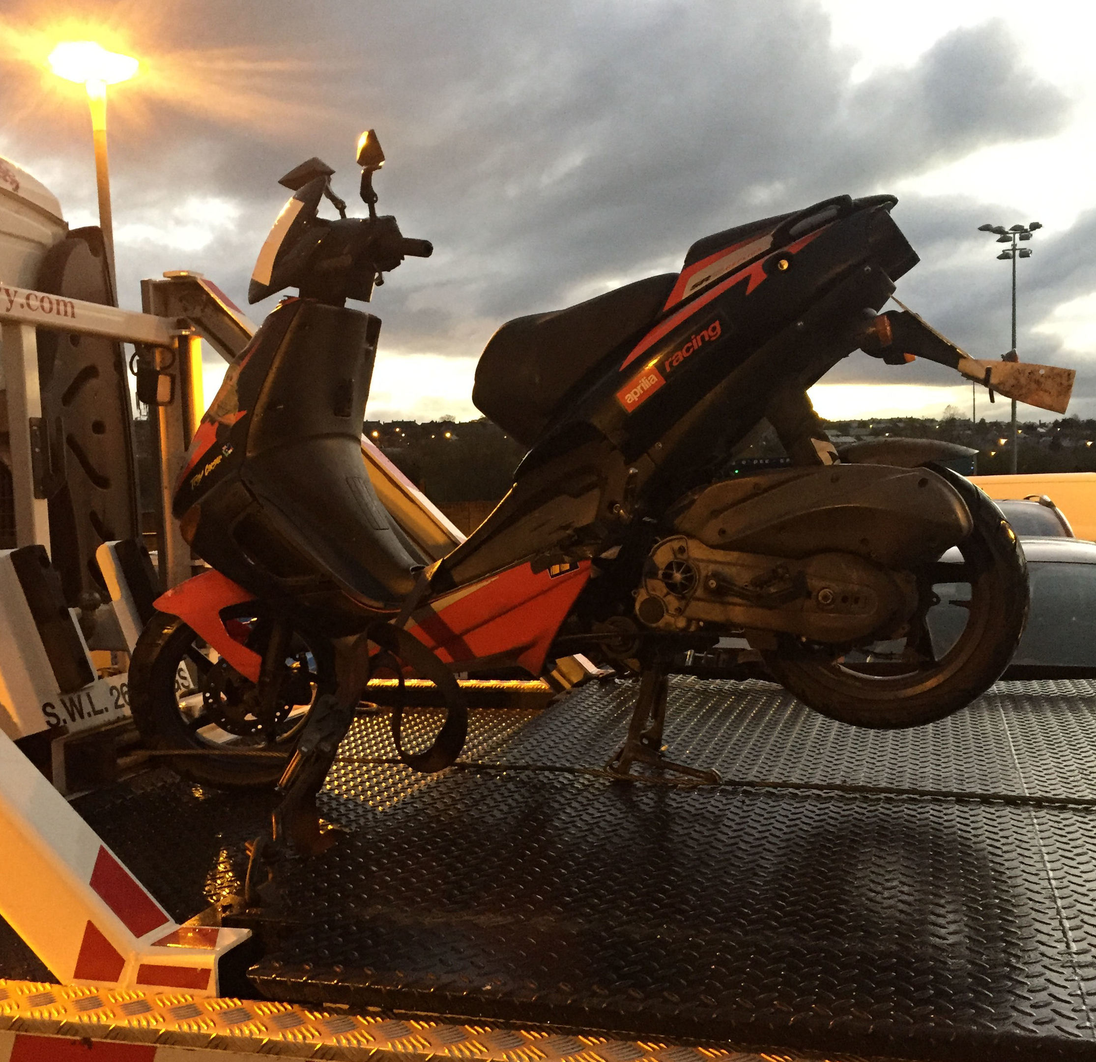 A moped was seized.