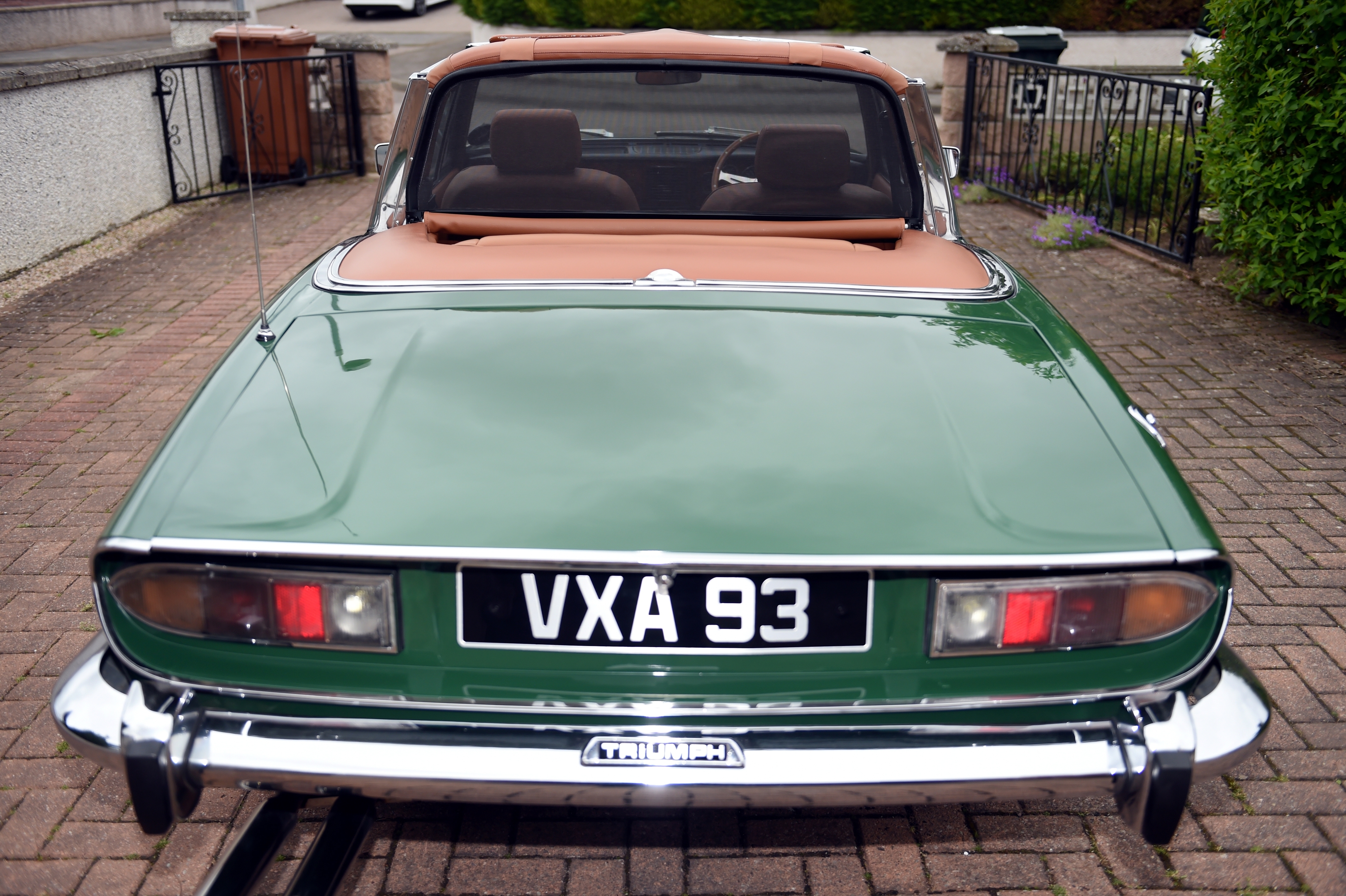 YOUR CAR - Alex Macmillan, Newfield Terraqce, Elgin and his 1973 Triumph Stag. Picture by Gordon Lennox 25/05/2016