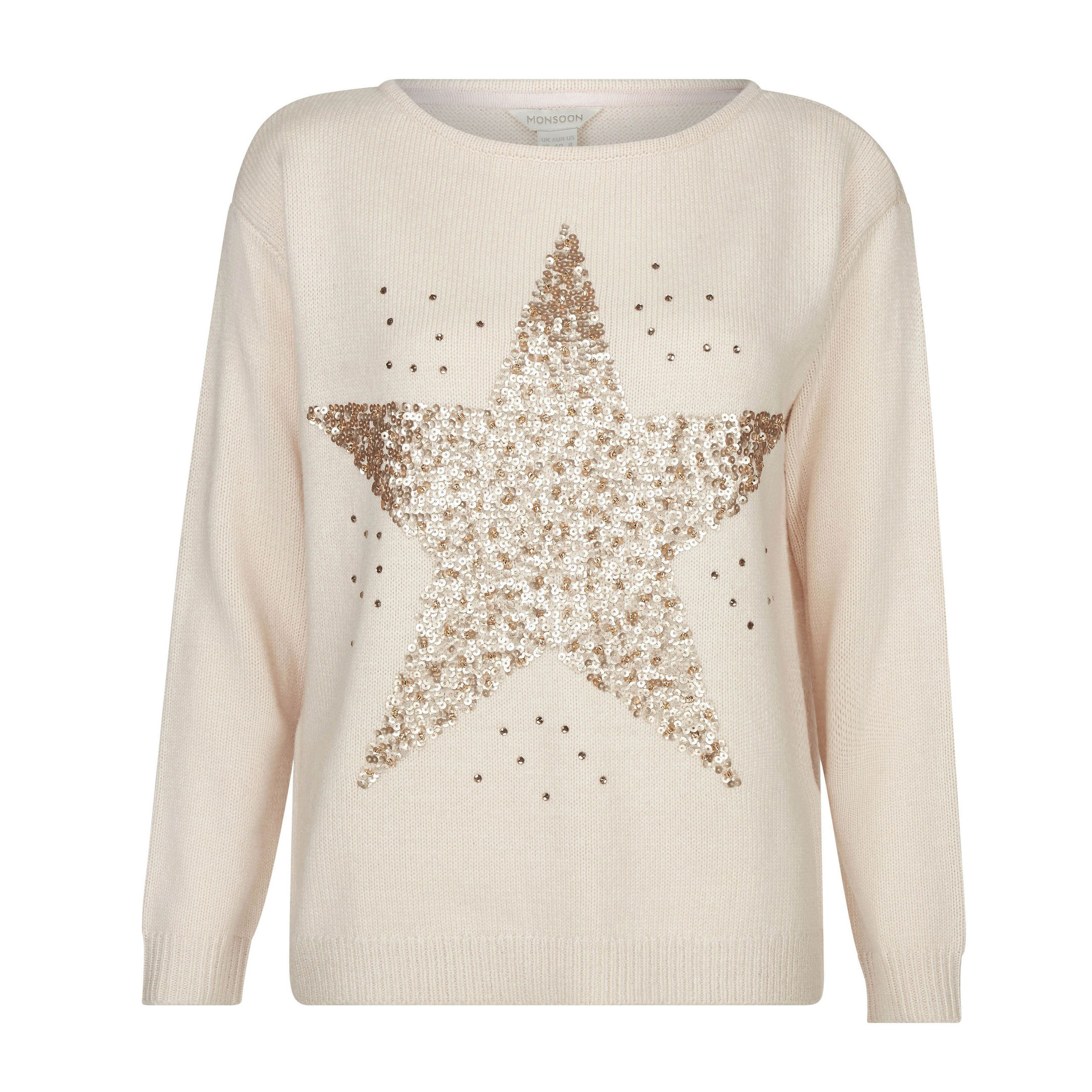  Twinkle, twinkle... Saskia Sequin Star Jumper, £59, Monsoon (uk.monsoon.co.uk)