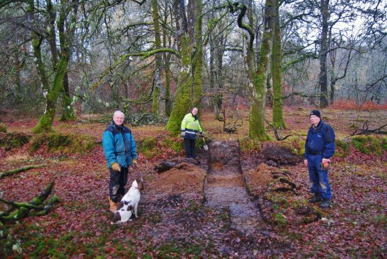 Some of the archaeologists at Banquo's Walk near Fort William