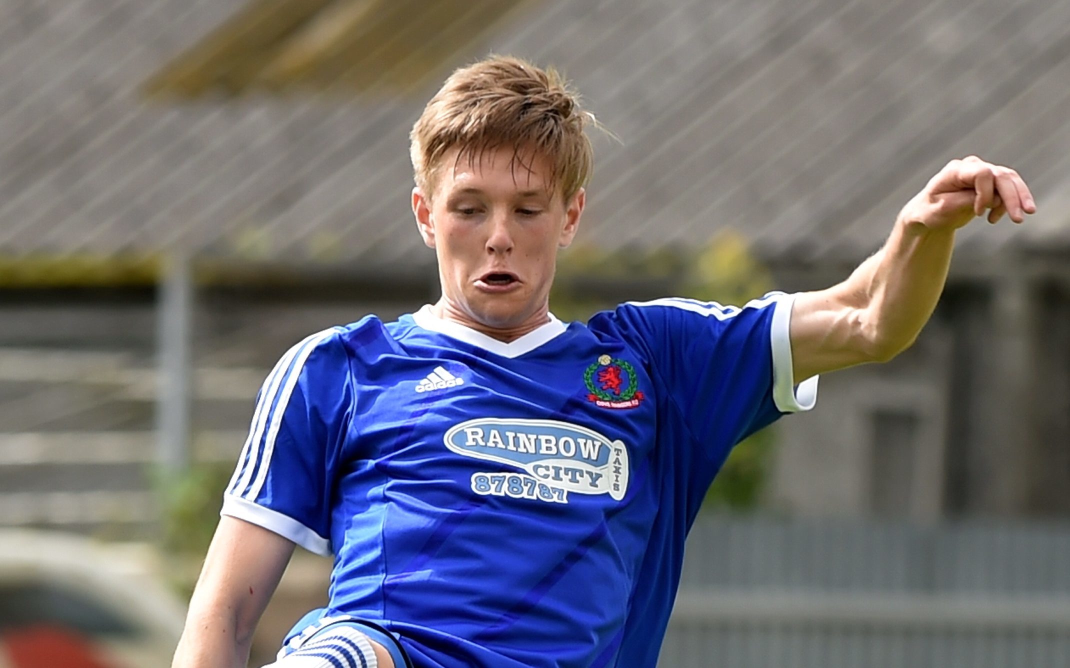 Blair Yule in action for Cove