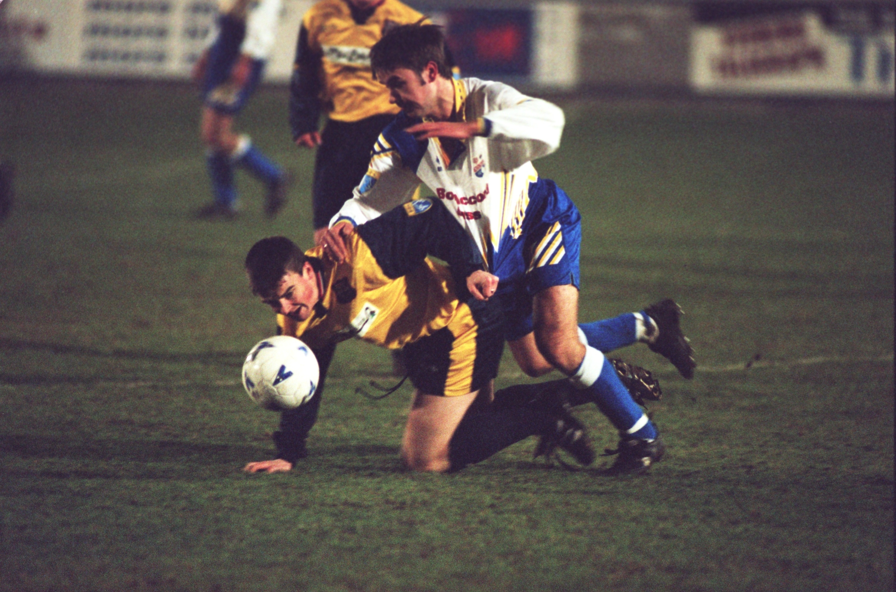 Broddle playing for Ross County against Montrose in 1997