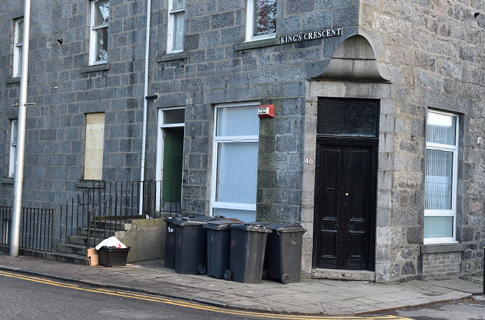 A fire at King's Crescent, Aberdeen.
Picture by Colin Rennie