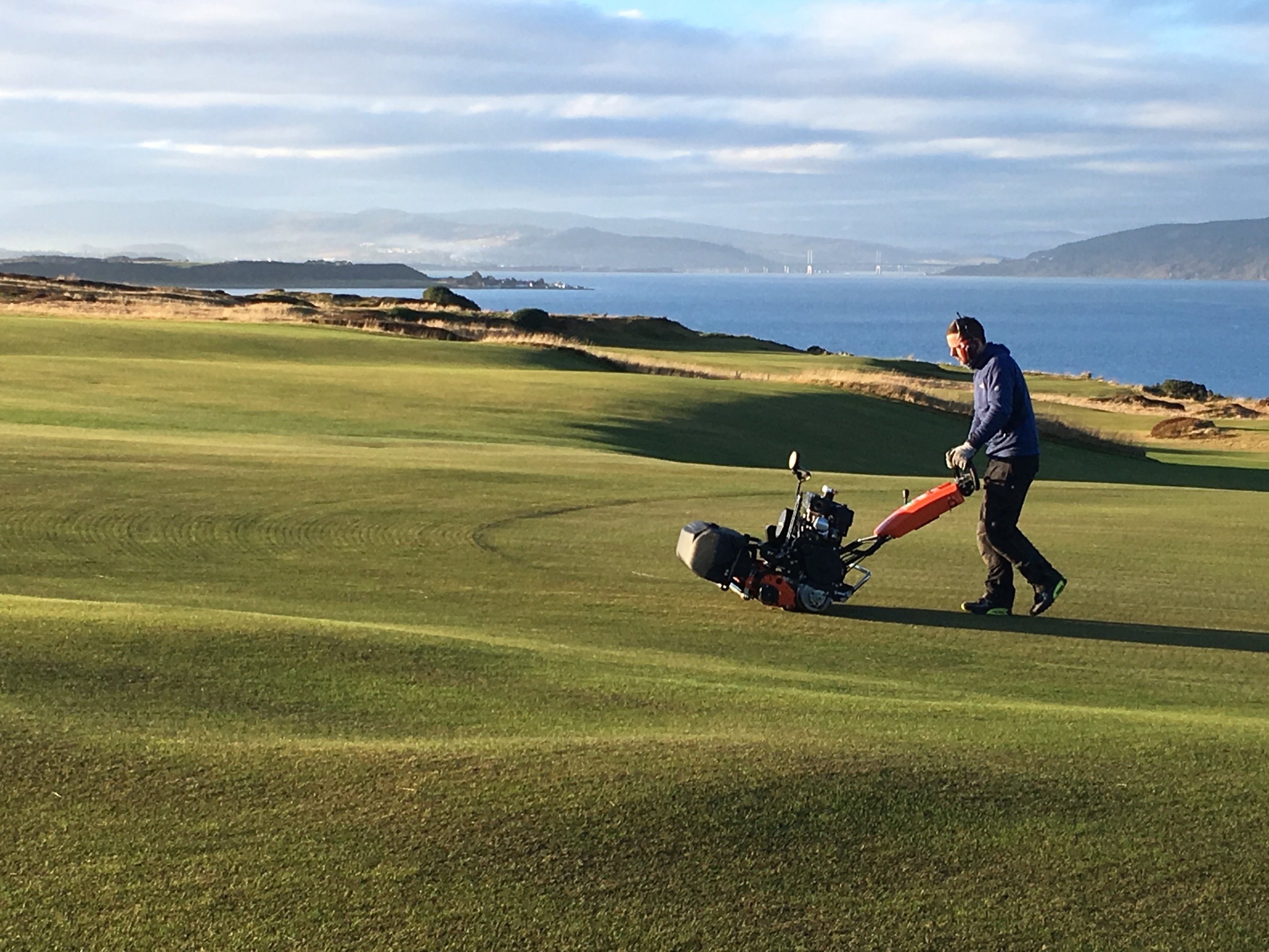 Green cutting at Castle Stuart this month