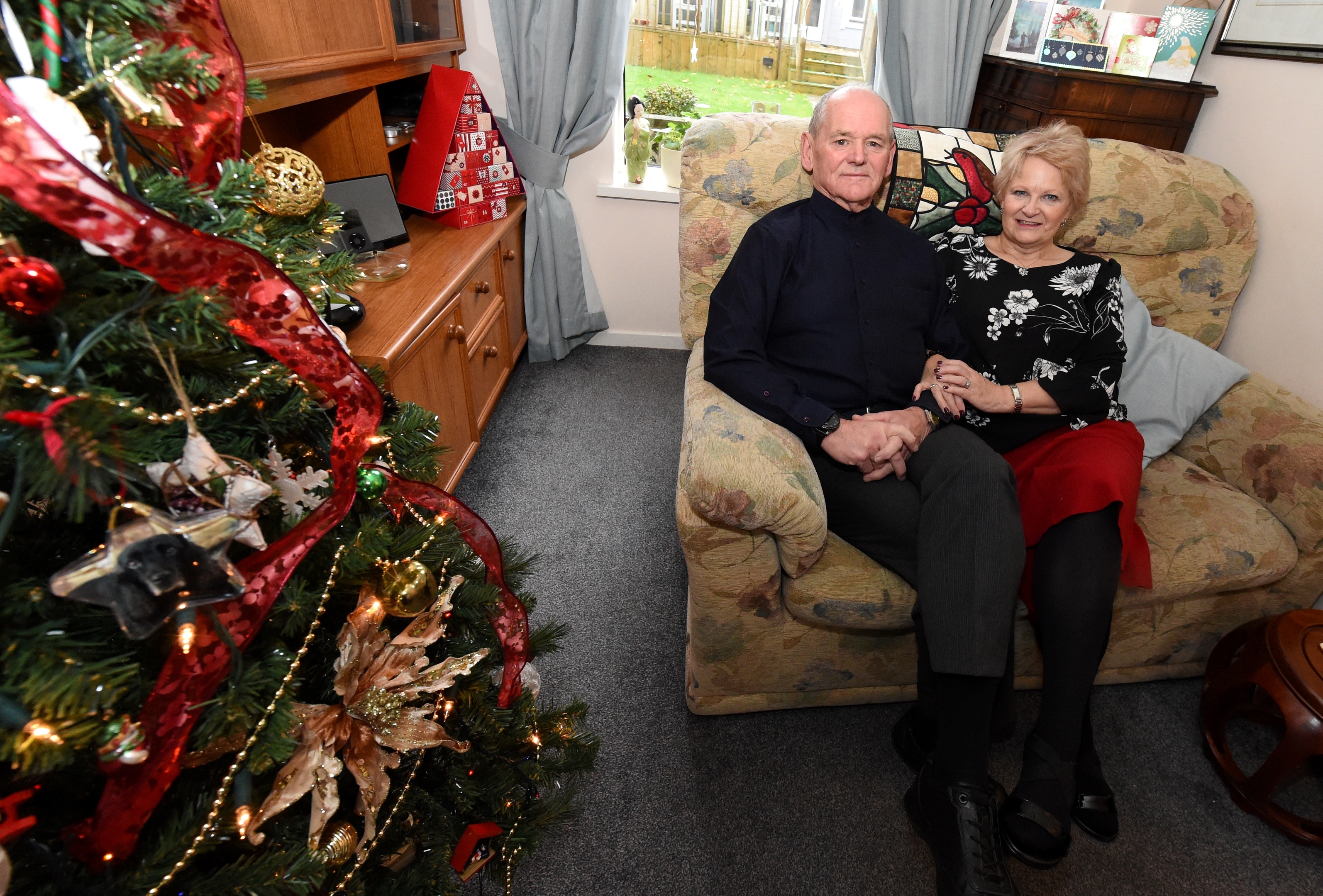 Alzheimer's sufferer, Dennis Winpenny and his wife  Pamela Winpenny at home in Aberdeen. 
Picture by Jim Irvine