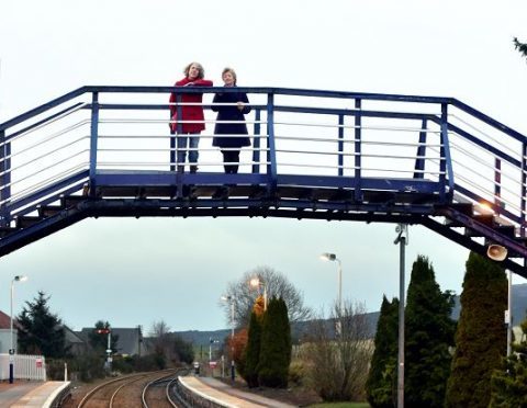 The bridge at Insch Railway Station