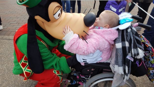 Eileidh hugged all of her favourite characters during her three-day visit to Disneyland.