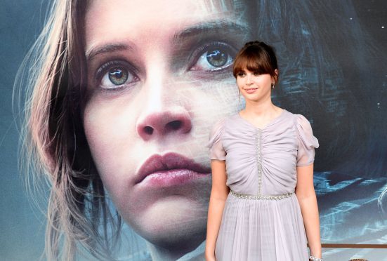 Felicity Jones attending a special screening of Rogue One: A Star Wars Story
