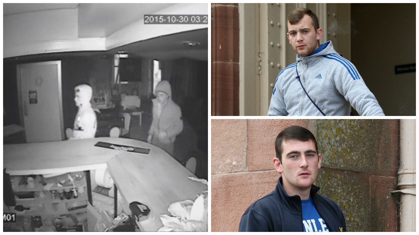 Yesterday at Inverness Sheriff Court, Kyle was sentenced to 18 months in prison and Ryan was jailed for a year.