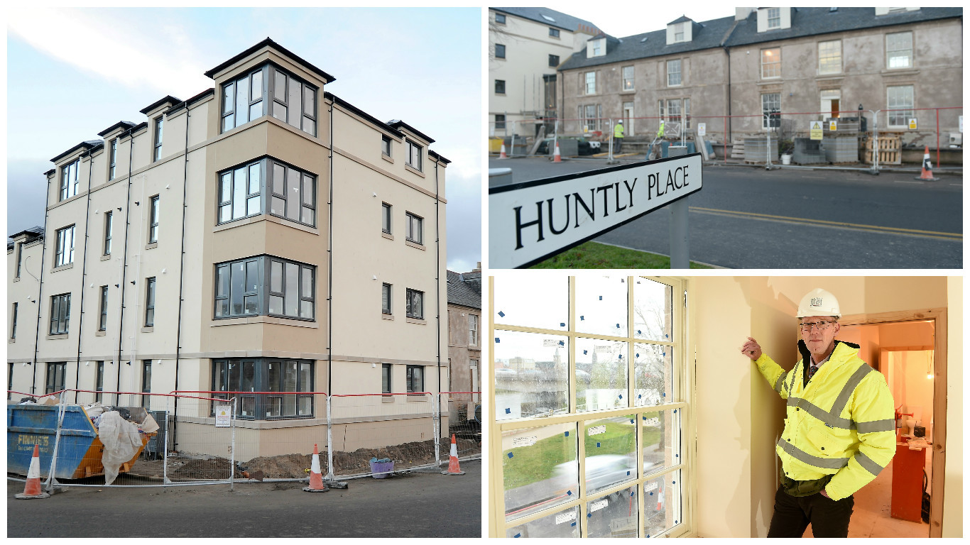 The Huntly Place project has been developed by Highland Council and is being delivered by Inverness-based William Gray Construction. Pictures by Sandy McCook.
