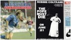 The booklet, featuring an advert for the film The Pope Must Die, starring Robbie Coltrane, went under the hammer yesterday.