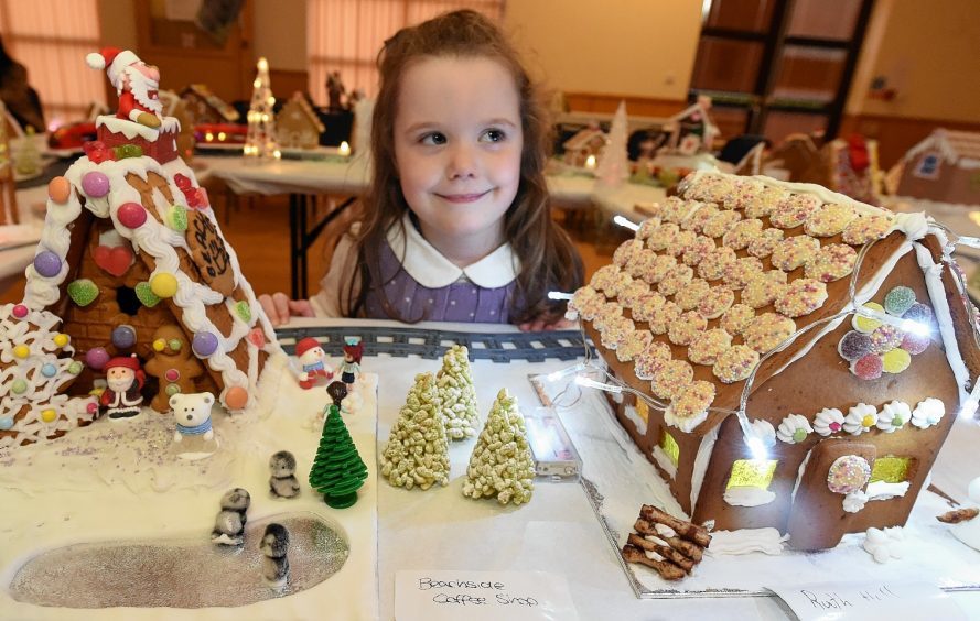 The Belhelvie Church of Scotland ginger bread village in the Forsyth hall