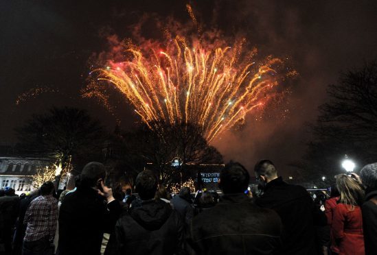 Locals believe Moray should take inspiration from Aberdeen's Hogmanay celebrations, pictured, by staging a similar event