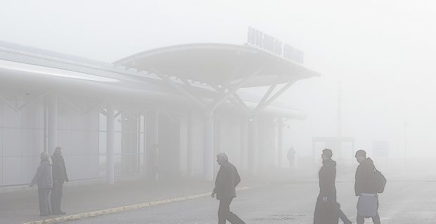 Freezing fog caused major disruption at Inverness Airport