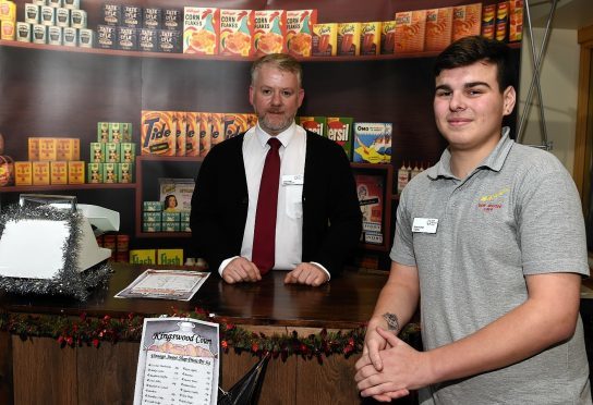 ason Kelly, senior care worker, left and careworker, Ryan Hunter at Kingswood Court, Aberdeen.