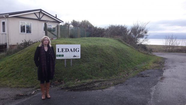 Julie McKenzie, local councillor, at the site