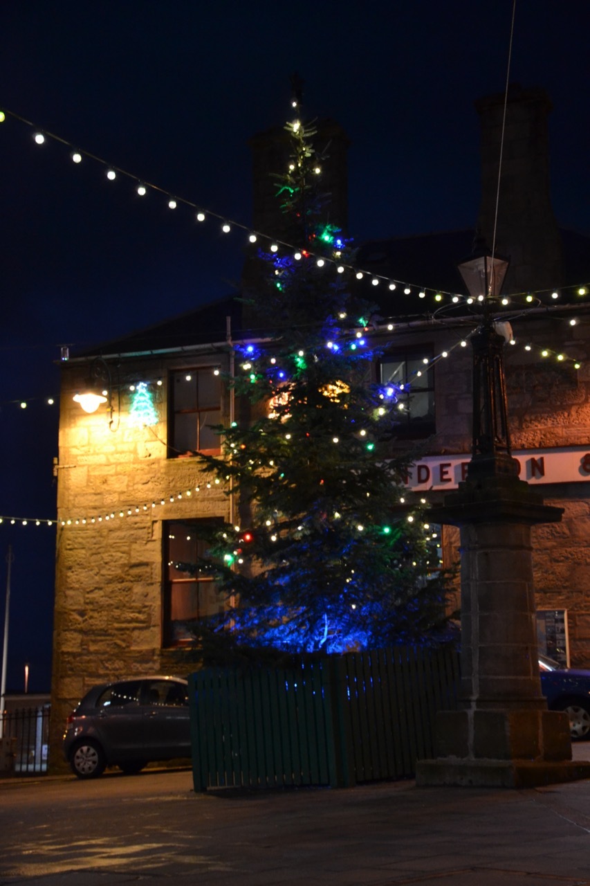 Lerwick's Christmas tree has been redecorated