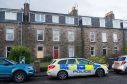 The scene of the fire at Nellfield Place, Aberdeen
