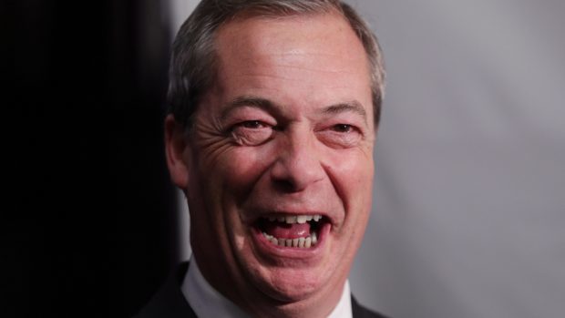 Brexit Party leader Nigel Farage