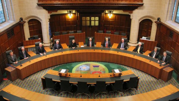 The eleven Justices Of The Supreme Court who are hearing the Government's appeal against the High Court decision on triggering Article 50