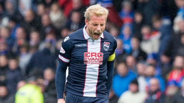 Ross County defender Andrew Davies.