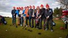 The 'Andrews' played golf as they sampled Scottish life (Fraser Band/VisitScotland/PA Wire)