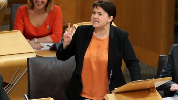 Ruth Davidson said the SNP's flagship school reforms were 'on probation' in the wake of the results of the 2015 Programme for International Student Assessment