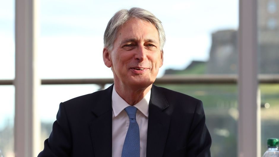 Chancellor Philip Hammond during a visit to Standard Life House in Edinburgh