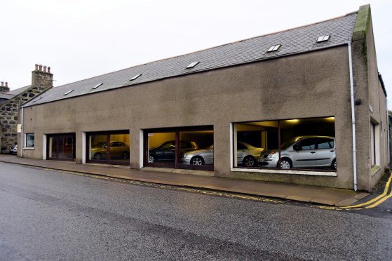 The car showroom in Fraserburgh's Mid Street