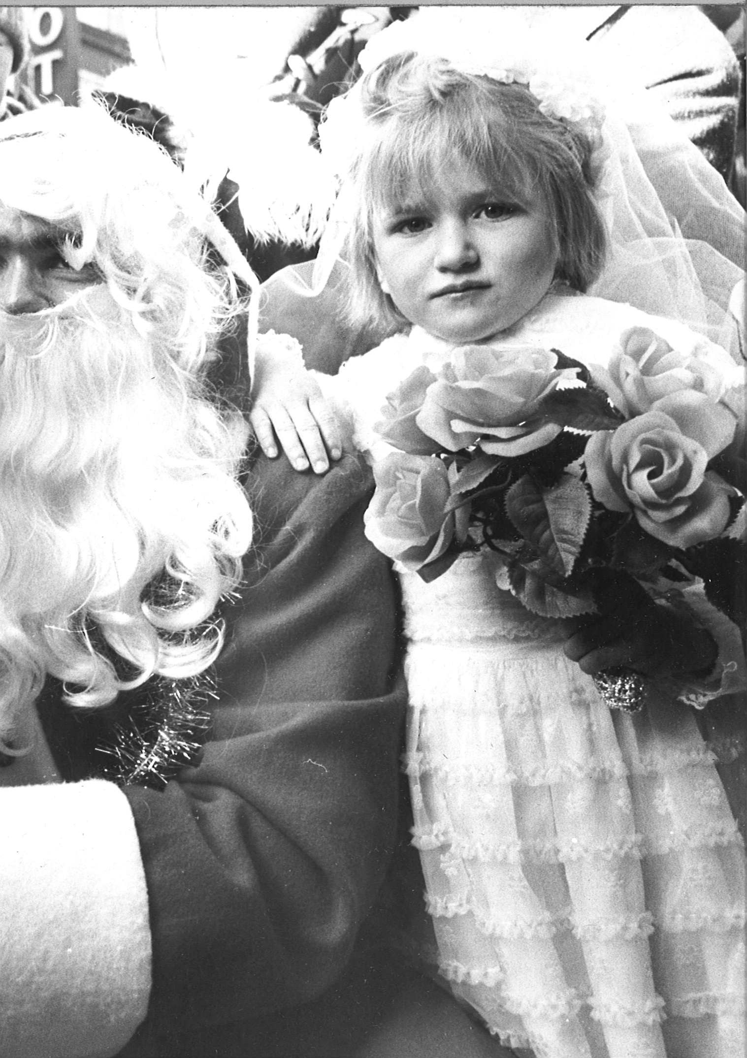 Children from Nazareth House, Aberdeen, visited Santa's Grotto. Flower girl Heida McLure was among the group in 1979. 