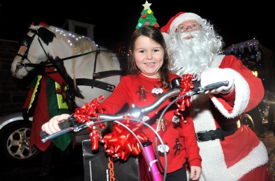 Santa Claus in Elgin last year