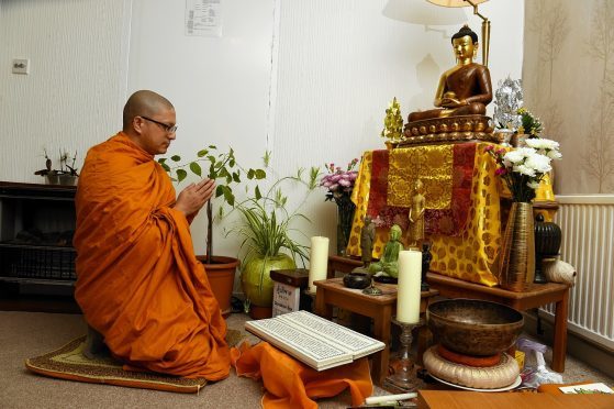 Venerable Sujan (pictured) has lodged plans to create a monastic Buddhist retreat at the Varapunya Meditation Centre
