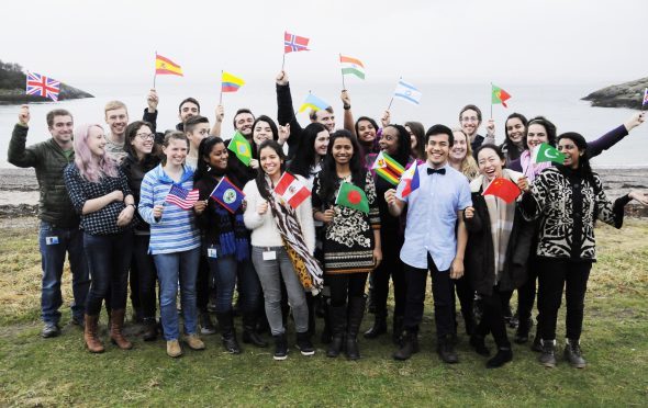 The eclectic ensemble of 25 individuals from 19 different countries are on a prestigious Masters Degree course at the Scottish Association for Marine Science (Sams UHI) in Oban.