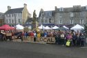 Huntly residents attend the Deveron Arts 'Town is the Venue' event
