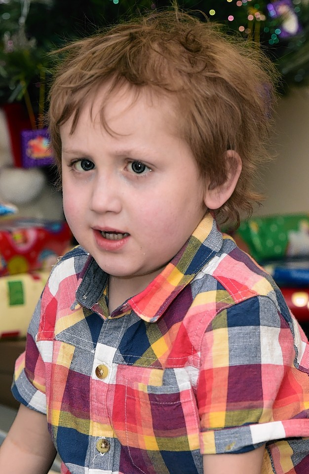 Felix Barclay, of Aberdeen, is celebrating christmas in good health for the first time