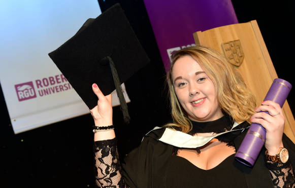 Gemma Crighton received her degree yesterday