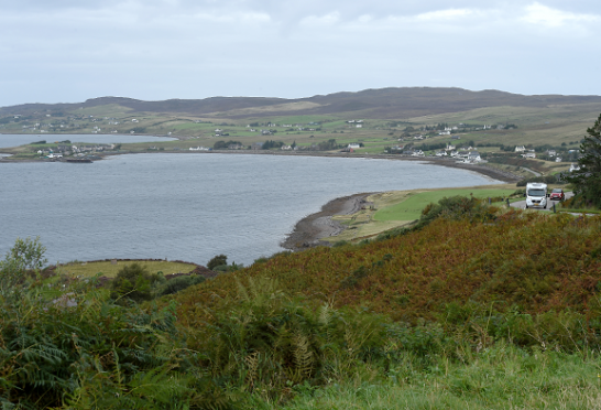 A possible sea mine has been spotted in Loch Ewe. Image: Supplied.