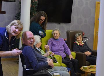 Inverurie Merlin Scout group paid a visit to Bennachie View Care home, Inverurie