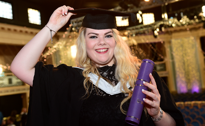 Nicola Brown from Fraserburgh was one of the hundreds of RGU graduates