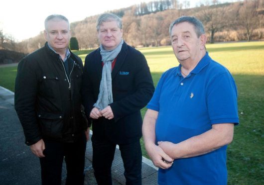 Moray MSP Richard Lochhead, MP Angus Robertson and chairman of Speyside Area Forum Sandy Henderson want the future of rural banking to meet modern needs.