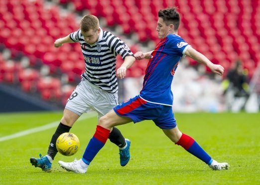 Elgin City's Archie Macphee in action