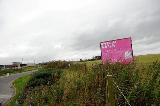 The site of the business park at Balmacassie.