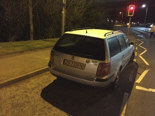 An example of the "abandoned" cars.